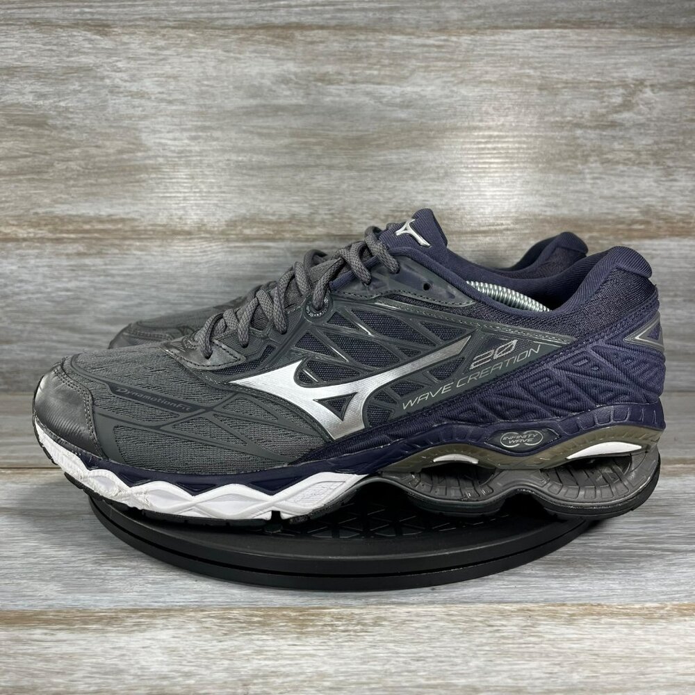 Mizuno Wave Creation 20 Gray Athletic Shoes